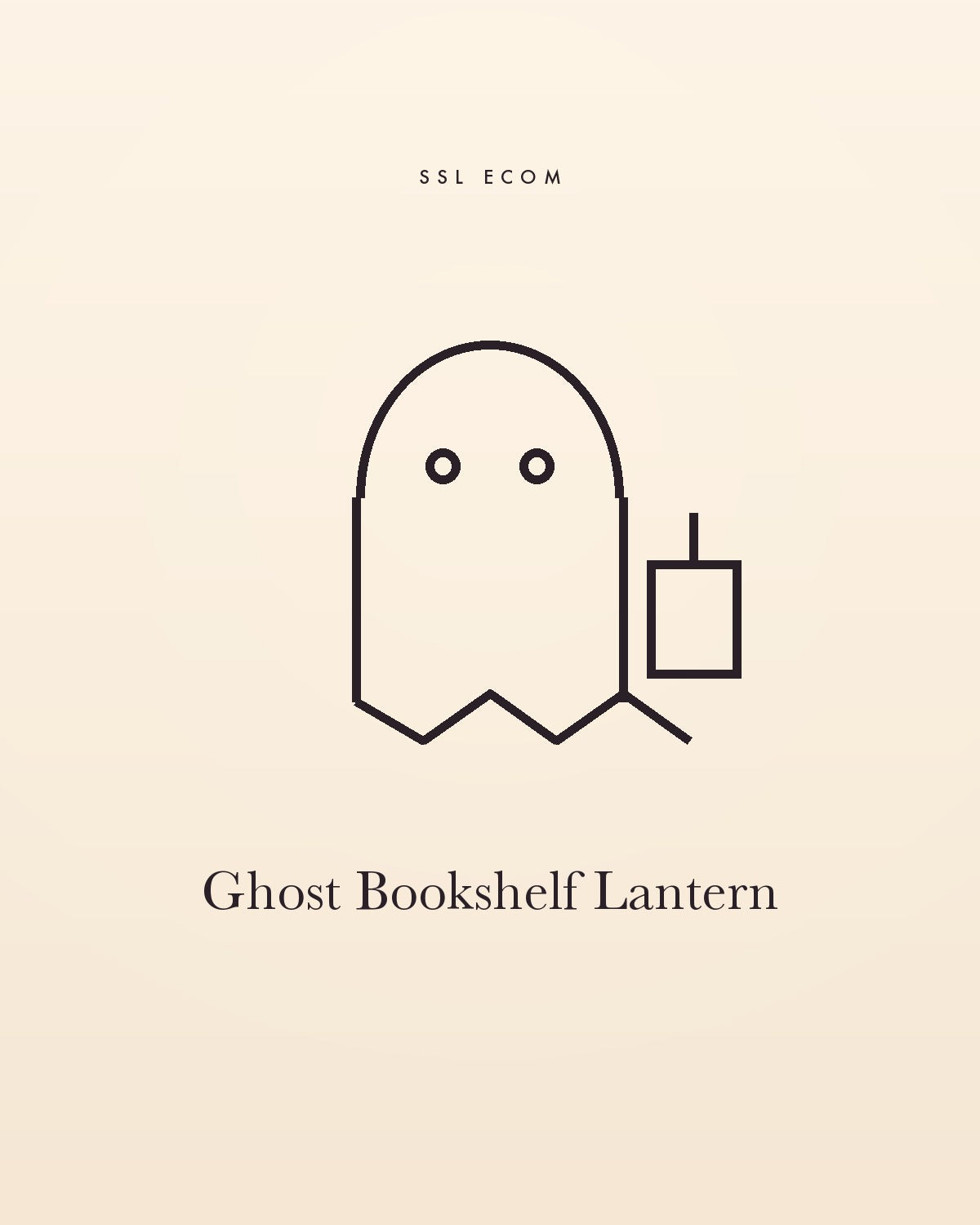 Ghost Bookshelf Lantern
