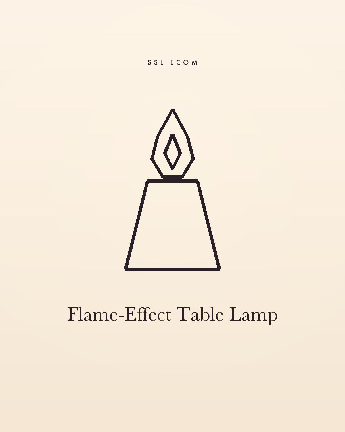 Flame-Effect Table Lamp