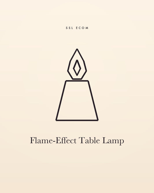 Flame-Effect Table Lamp