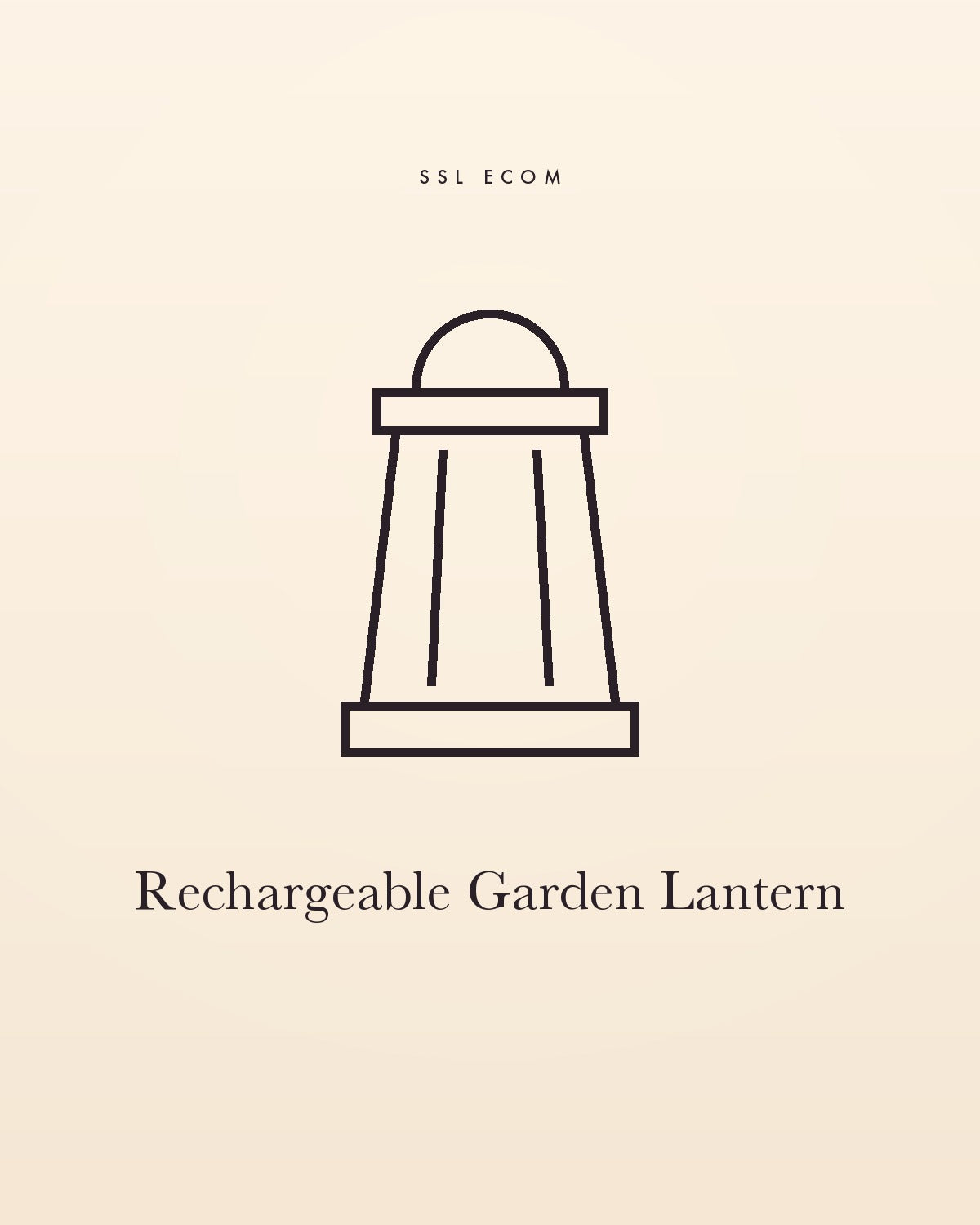 Rechargeable Garden Lantern