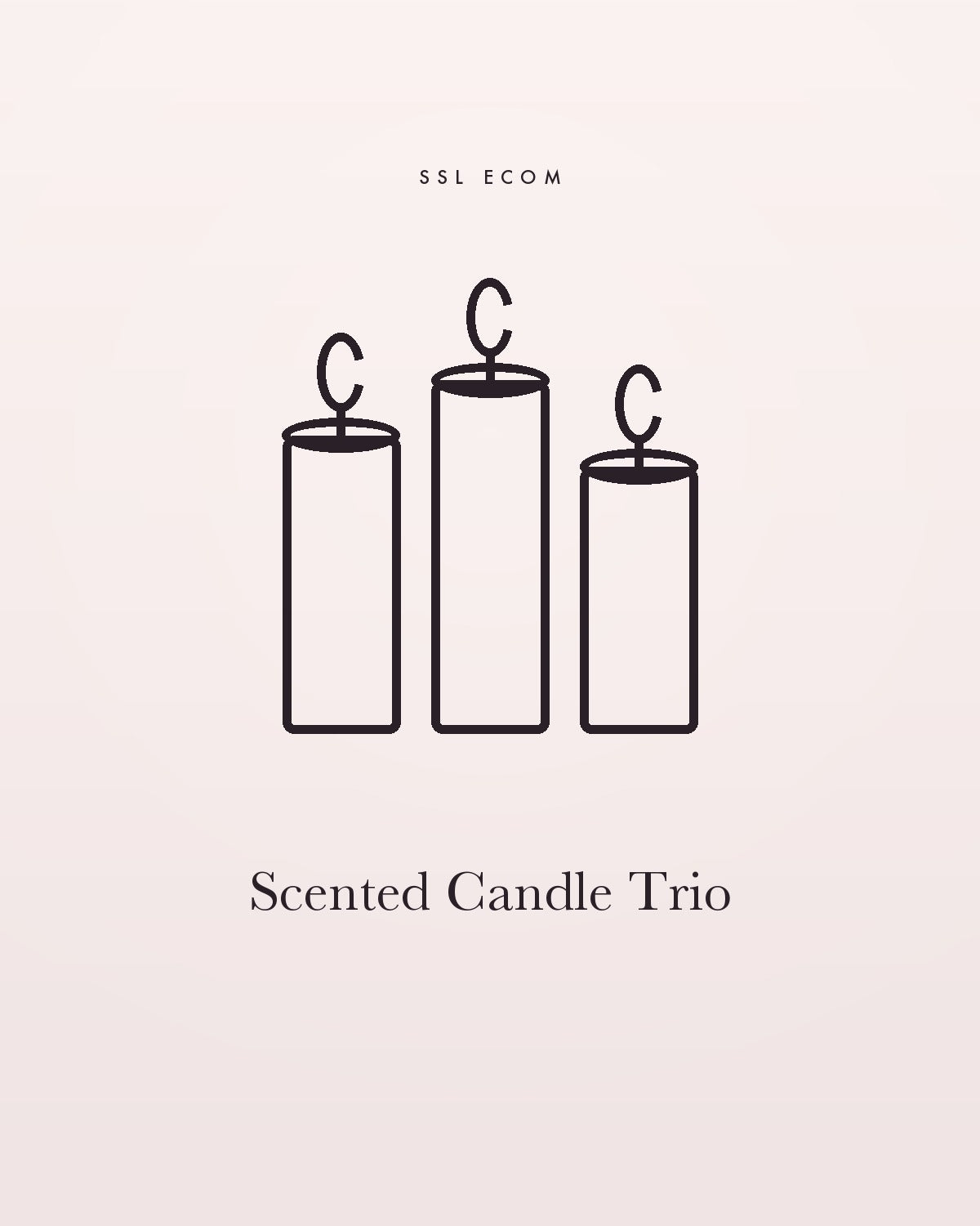 Scented Candle Trio